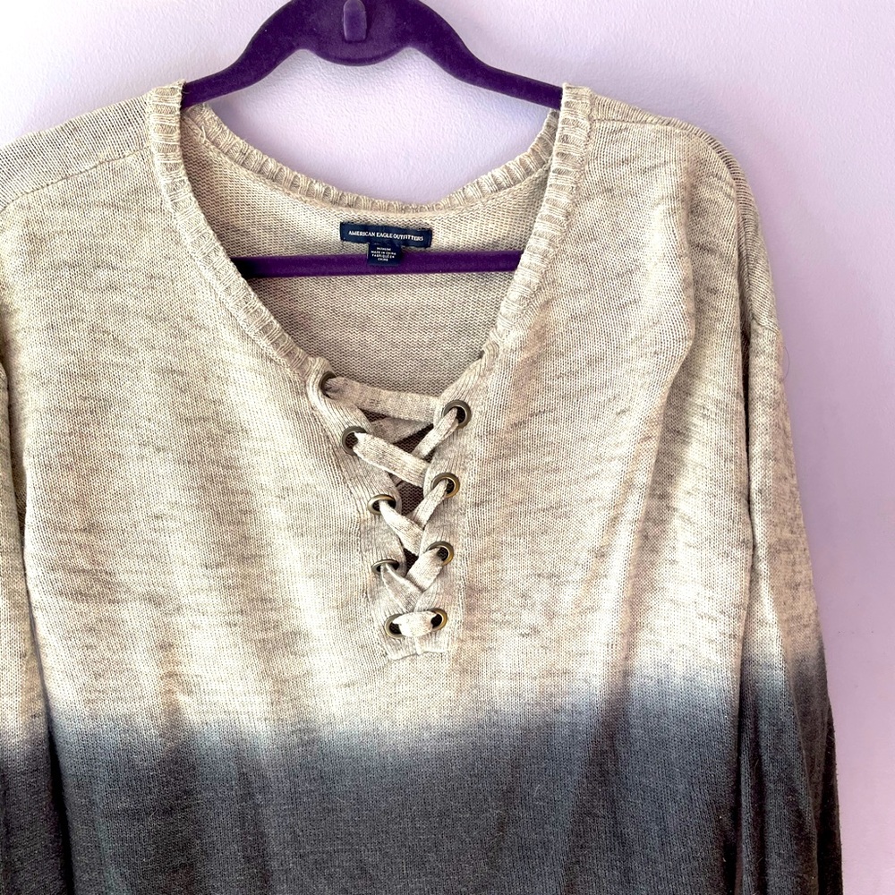 Gradient beach sweater
